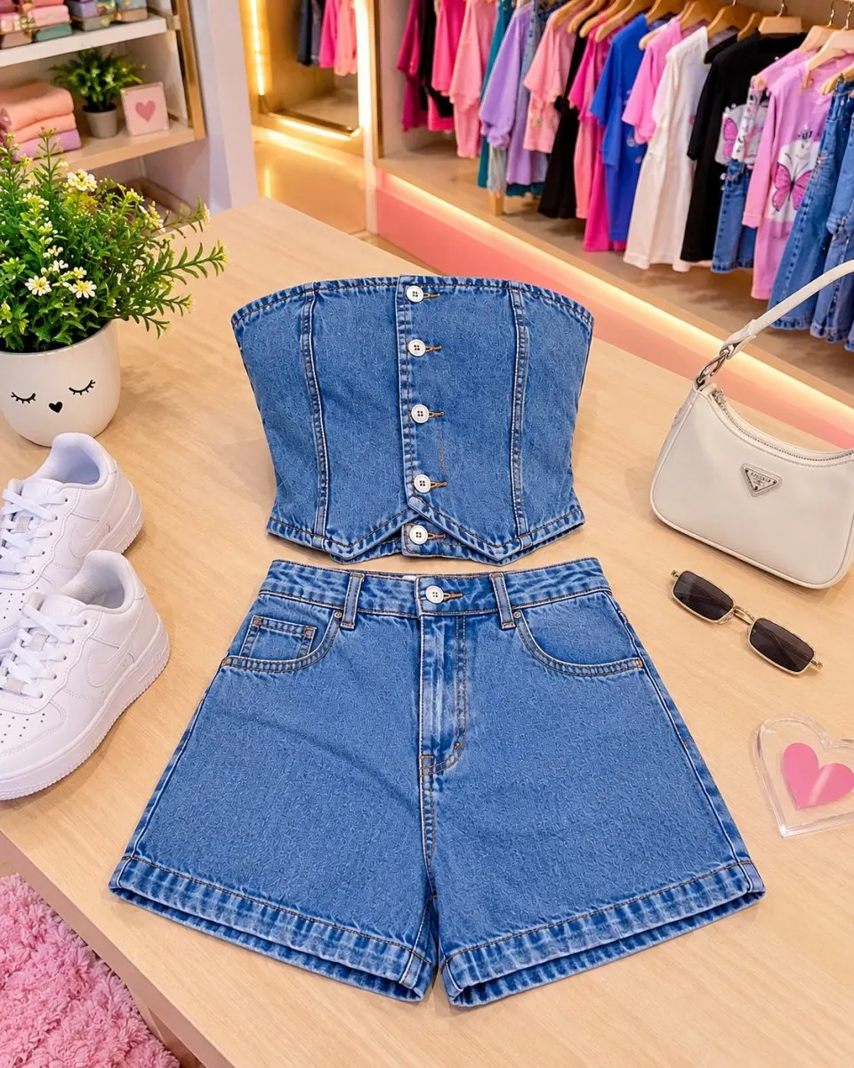 Conjunto all jeans foto 2