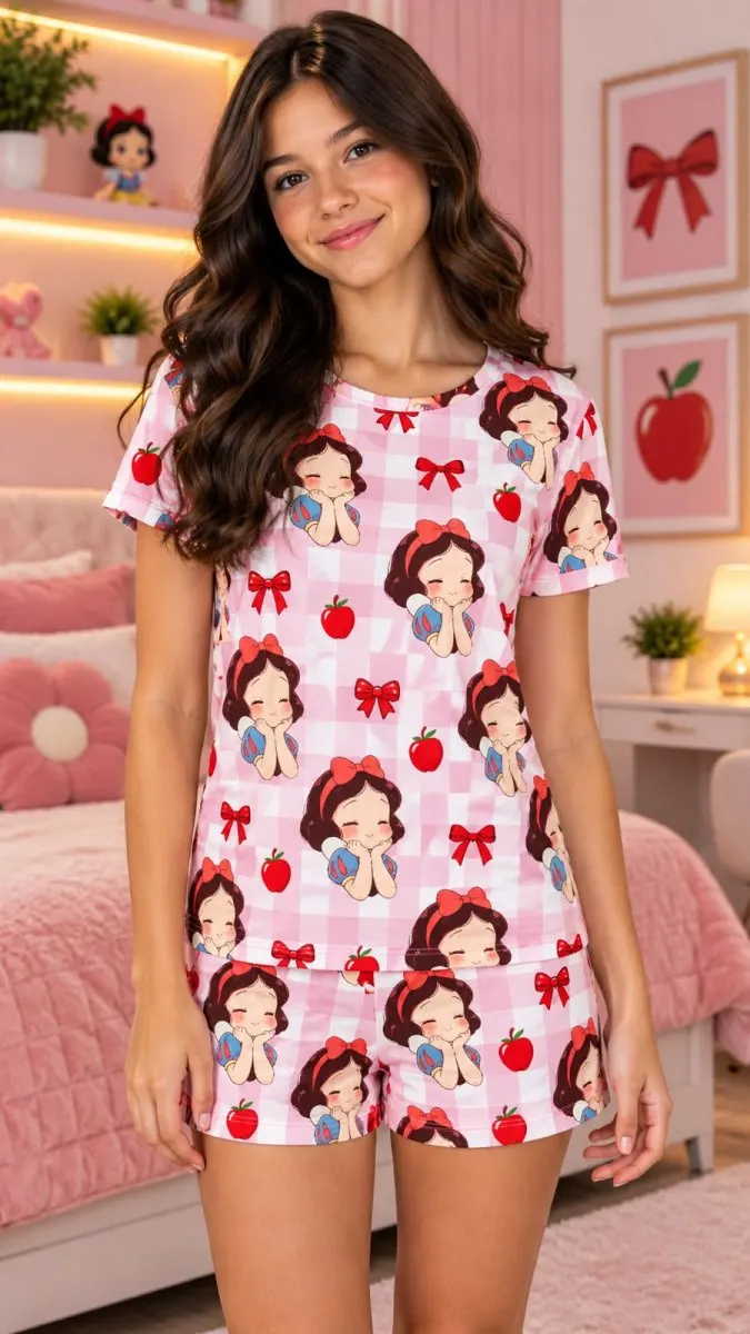 Pijama branca de neve juvenil